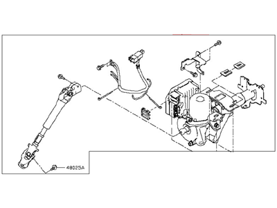 Nissan 48810-3NF2A Column-Steering Tilt