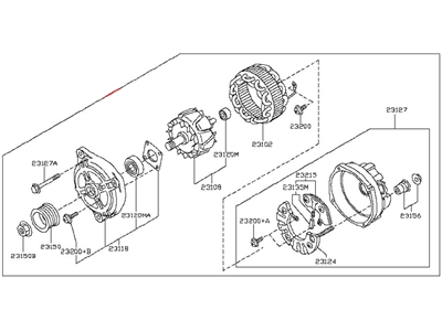 2016 Nissan GT-R Alternator - 23100-JF01A