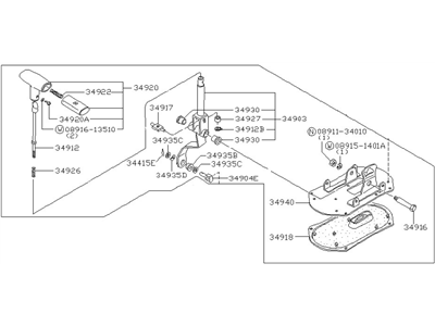 Nissan 34902-W2400 Transmission Control Device Assembly