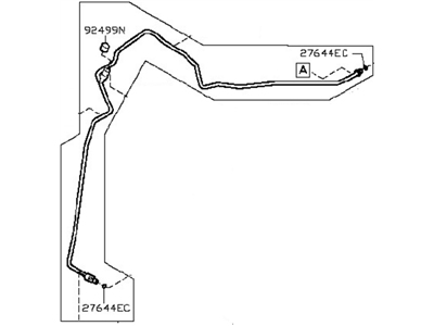 2012 Nissan Cube A/C Hose - 92440-1FD0A