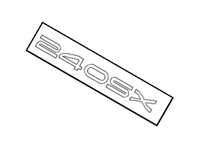 Nissan 84895-70F00 Emblem-Trunk Lid