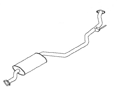 Nissan 20300-CC00A Exhaust, Sub Muffler Assembly