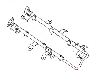 2003 Nissan Pathfinder Fuel Rail - 17521-CR800