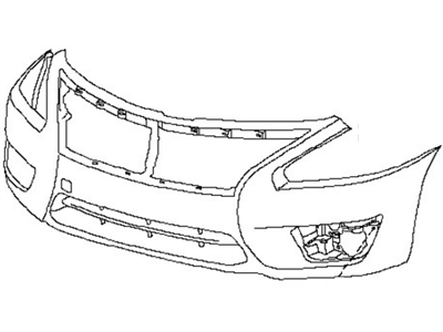 Nissan 62022-9HS2H Front Bumper Cover