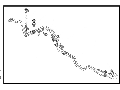 1986 Nissan Stanza Power Steering Hose - 49710-D1600
