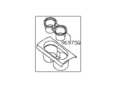 Nissan 96931-9BH1D FINISHER Console