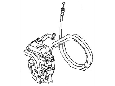 Nissan 80500-ZH01A Front Right (Passenger-Side) Door Lock Actuator