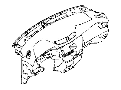 Nissan 68200-3NF3A Panel & Pad Assy-Instrument