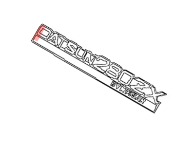 1980 Nissan 280ZX Emblem - 90880-P7102