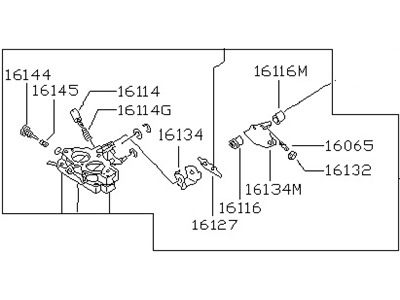 1984 Nissan Stanza Throttle Body - 16118-D2210