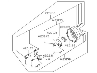 Nissan 23127-V0101 Rear-Cover