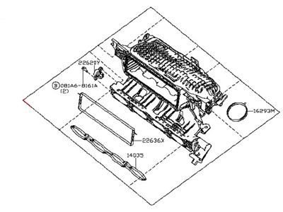 Nissan Murano Intake Manifold - 14001-3KY0C