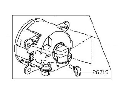 Nissan 26150-9B90E Lamp Fog RH