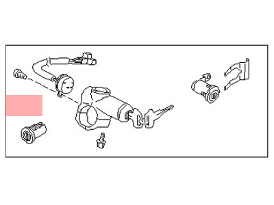 Nissan K9810-1S710 Key Set Cylinder Lock