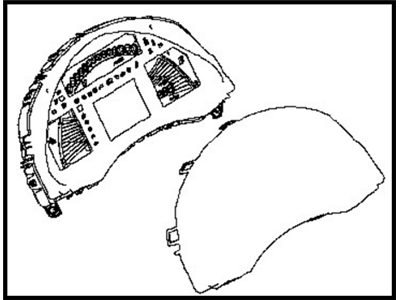 Nissan 24810-3NF0B Leaf Speedometer Instrument Cluster