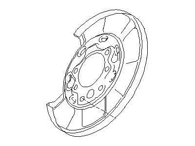 2005 Nissan 350Z Brake Backing Plate - 44020-CD010