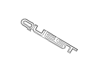 Nissan 62892-0B000 Front Door Emblem