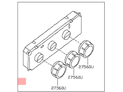 Nissan 27500-7S211 Control Assembly