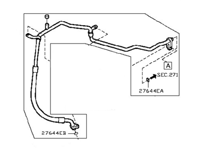 2008 Nissan Versa A/C Hose - 92480-EL20A