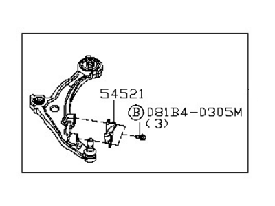 Nissan 54501-9N00B Link Complete-Transverse,Lh