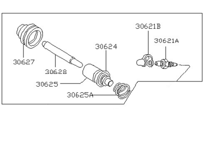 1980 Nissan 200SX Clutch Slave Cylinder - 30620-R6400