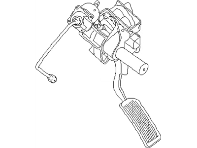 Nissan 18002-ZF00A Lever Complete - Accelerator, W/DRUM