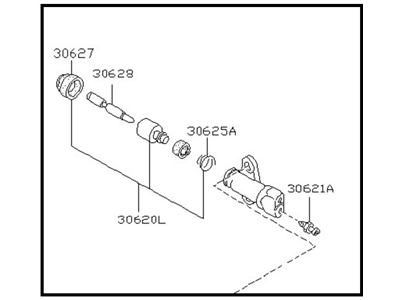 Nissan Pathfinder Clutch Slave Cylinder - 30620-V6300