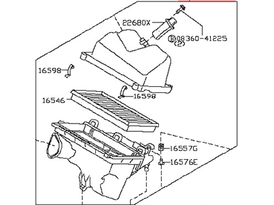 Nissan Quest Air Filter Box - 16500-1AA0A