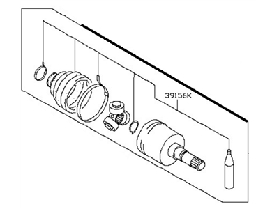 Nissan 39720-EW629 Spider Assy-Slide Joint