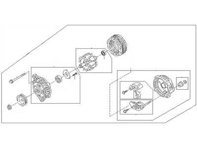 Nissan 23100-0W003 Alternator Assembly