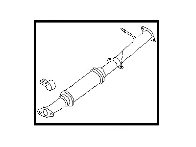 Nissan 20021-0B700 Exhaust Tube Assembly, Front
