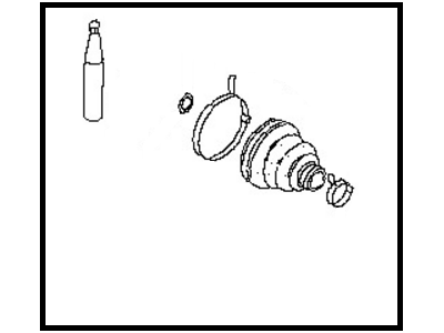 Nissan 39741-05U86 Repair Kit-Dust B00T,Inner