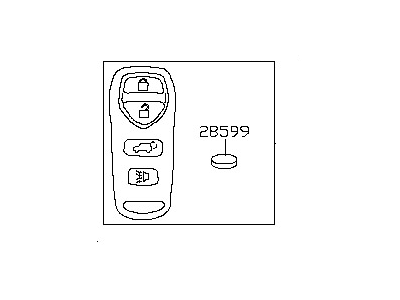 2006 Nissan Armada Car Key - 28268-8S200