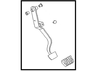 1983 Nissan Stanza Brake Pedal - 46520-D1200