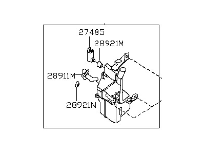 2007 Nissan Altima Washer Reservoir - 28910-JA000