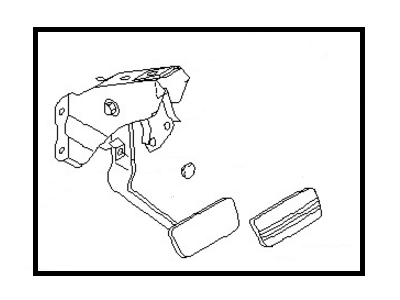 Nissan 46501-1E405 Pedal Assy-Brake W/Bracket