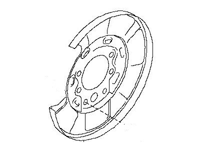 Nissan 370Z Brake Backing Plate - 44020-JL06A