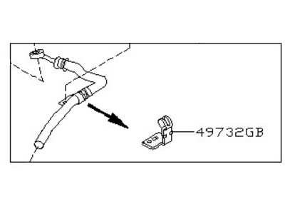 Nissan 49721-4W000 Hose & Tube Assy-Power Steering