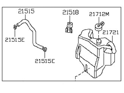 2011 Nissan Maxima Coolant Reservoir - 21710-ZN50A