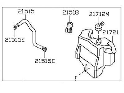 TOM AUTO PARTS Radiator Overflow Coolant Reservoir For Nissan Maxima 2000-2003 – 21710-2Y00A