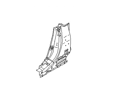 Nissan 76514-ZH030 Reinforce-Lock Pillar,Outer RH