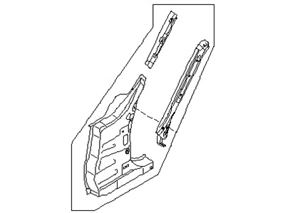 Nissan 76210-0Z430 Pillar Front Outer RH