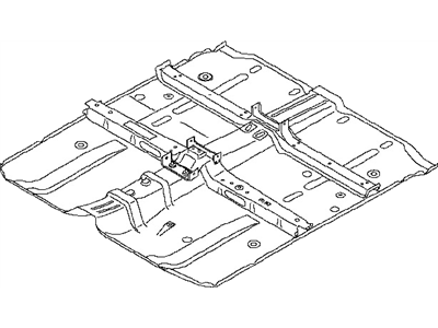 2009 Nissan Murano Floor Pan - G4300-1AAMA