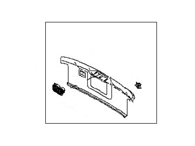 Nissan 84992-CD000 Plate-Luggage,Rear