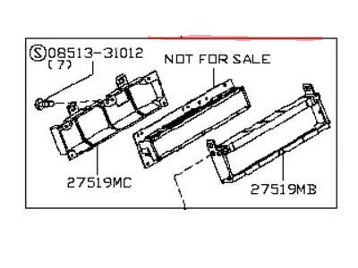 Nissan 27775-1AA0A Amplifier-Control,Air Conditioner