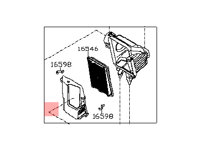 Nissan 16500-4BA3B Air Cleaner Assembly