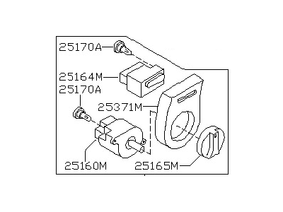 Nissan 25160-0B000 Switch Assy-Lighting