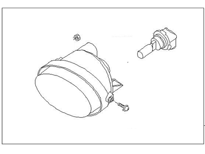 Nissan 26150-ZQ00A Lamp Assembly-Fog,RH