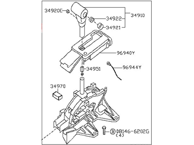 Nissan 34901-EA605 Transmission Control Device Assembly