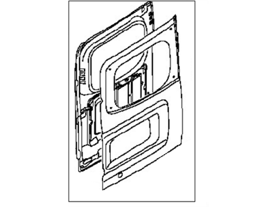 Nissan 90101-9JA0A Door Assy-Back,LH